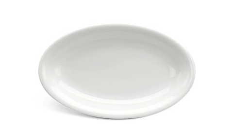 Dĩa oval ảo 28cm - Daisy - Trắng