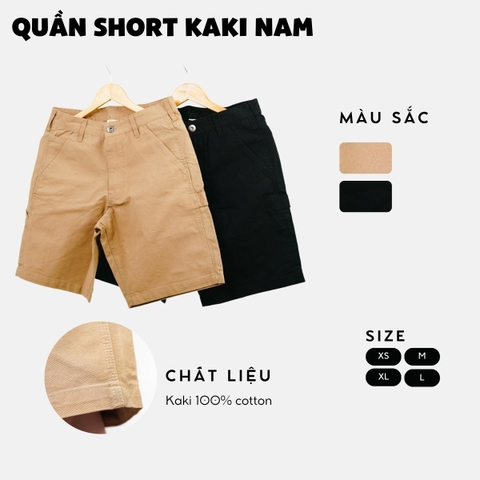Quần short jean nam quần đùi ngắn co giãn 4 chiều quần bò denim dày dặn kaki