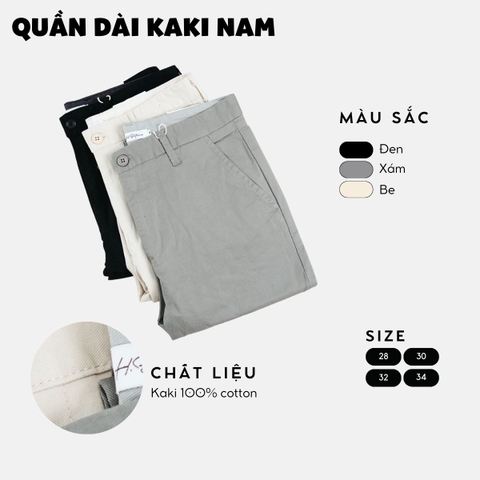 Quần Kaki dài nam lịch lãm