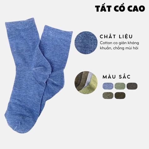 Tất nam vớ nam nữ co giãn dày dặn thời trang