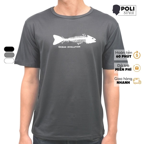 Áo thun Tshirt Fish Bone nam nữ unisex form rộng chất vải Cotton mịn BL-TX-005