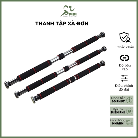 Thanh tập xà đơn bằng thép treo tường gắn cửa chống xoay chịu lực tập Gym thể hình