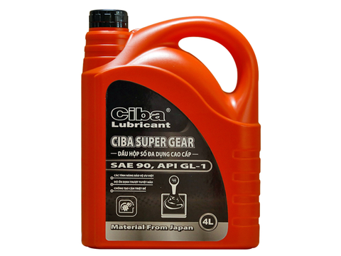 CIBA SUPER GEAR 90/140 (API GL-1) – Dầu Hộp Số-Bánh Răng Đa Dụng