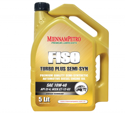 FISO TURBO PLUS SEMI-SYNTHETIC – Dầu nhờn cho động cơ diesel ô-tô bán tổng hợp