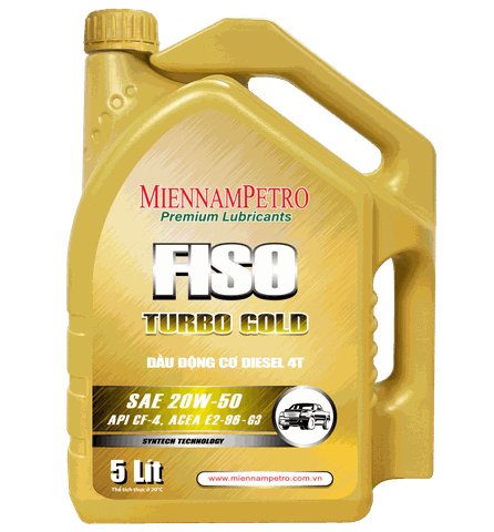 FISO TURBO GOLD - DẦU ĐỘNG CƠ DIESEL TĂNG ÁP CAO CẤP CHO Ô TÔ