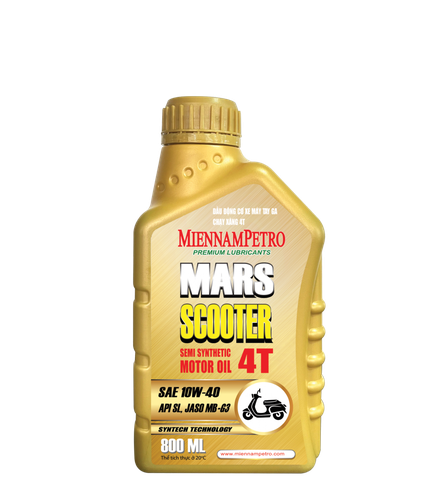 MARS SCOOTER – DẦU ĐỘNG CƠ BÁN TỔNG HỢP ĐẶC CHẾ CHO XE TAY GA 4T