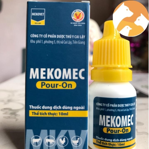MEKOMEC 10ml thuốc bôi ngừa ve, rận, bọ chét, mạt,… trên chó, mèo