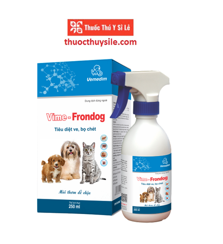 Vime- FRONDOG thuốc xịt trị ve, bọ chét ở Chó Mèo