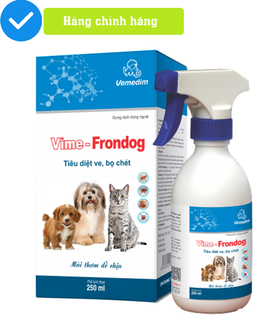 Vime- FRONDOG thuốc xịt trị ve, bọ chét ở Chó Mèo