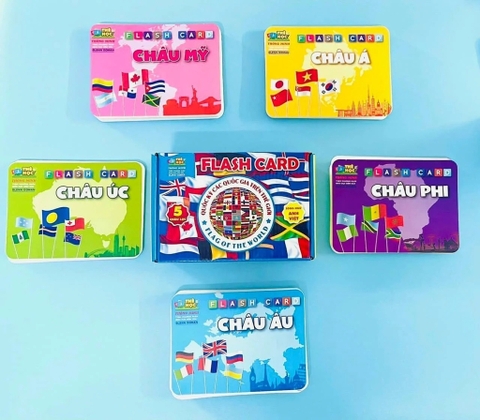 Bộ flash card quốc kỳ các nước bản mới
