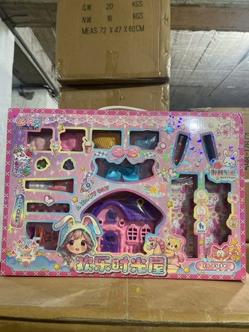 Hộp phụ kiện trang điểm ngôi nhà mã 7224