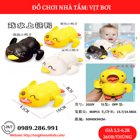 vịt bơi (bán slg từ 5 con)(360 bộ/thùng)