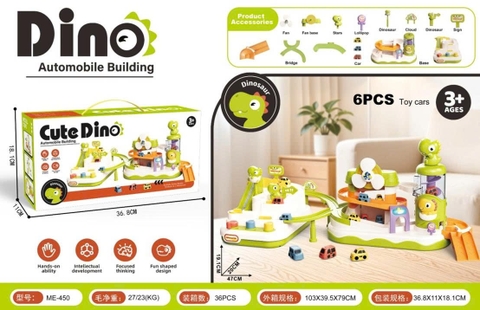 Bộ cầu trượt bãi đỗ xe Khủng Long - 36