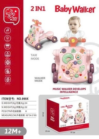 Xe tập đi 2in1 mã 999X