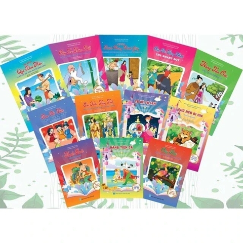 Truyện cổ tích Việt Nam và thế giới trình bày song ngữ Anh Việt
Bộ 20 quyển