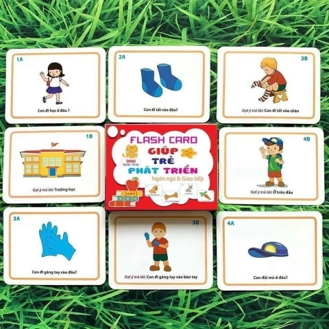 Flash card giúp trẻ phát triển ngôn ngữ và giao tiếp