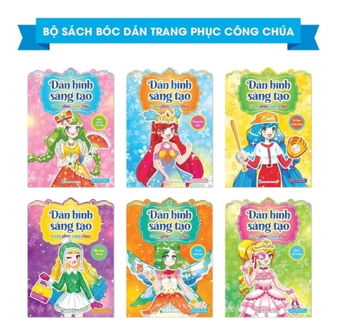 Dán hình sáng tạo trang phục công chúa