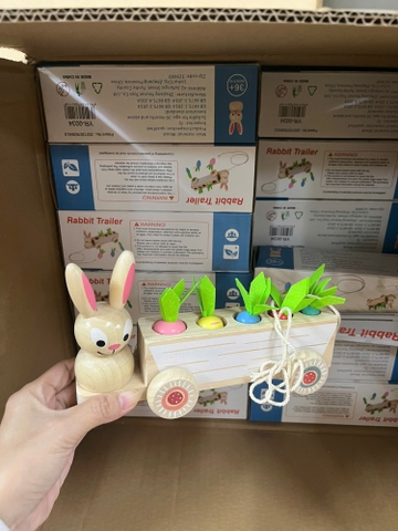 Thỏ kéo xe chở củ cải mã YR-0034 (72 bộ/thùng)