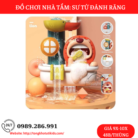 sư tử đánh răng(Sư tử phun nước 889-502)(48 bộ/thùng)
