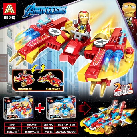 Bộ xếp hình siêu anh hùng 137pcs mã 68045