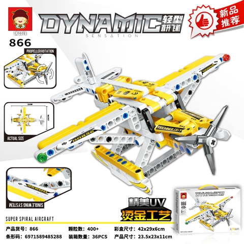 Bộ lắp ráp máy bay trực thăng 400pcs mã 866