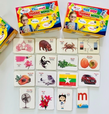 Thẻ học thông minh 16 chủ đề 416 thẻ