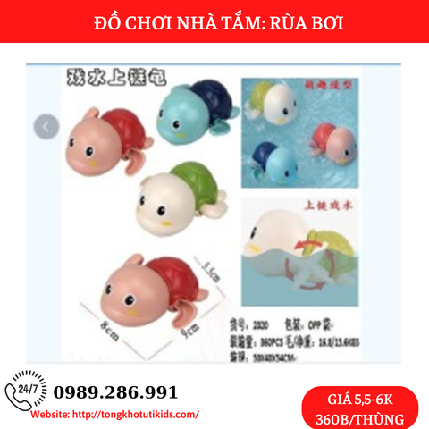 Rùa bơi (bán slg từ 5 con)(360 bộ/thùng)