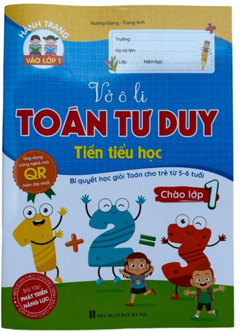 Vở ô ly toán tư duy tiền tiểu học