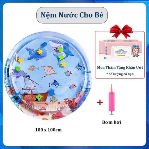 Đệm nước tròn kèm bơm mã TJ100(100 bộ/thùng)