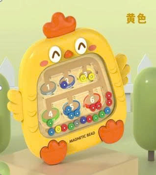 Bảng nam châm mê cung sắc màu gà xanh/vàng- M-001