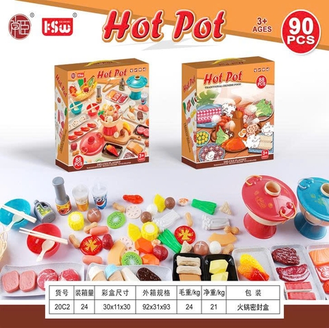 Bộ đồ chơi nấu lẩu 90psc 20C2