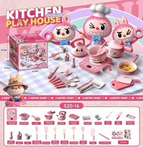 Nấu ăn Labubu 24 PCS mã S20-16