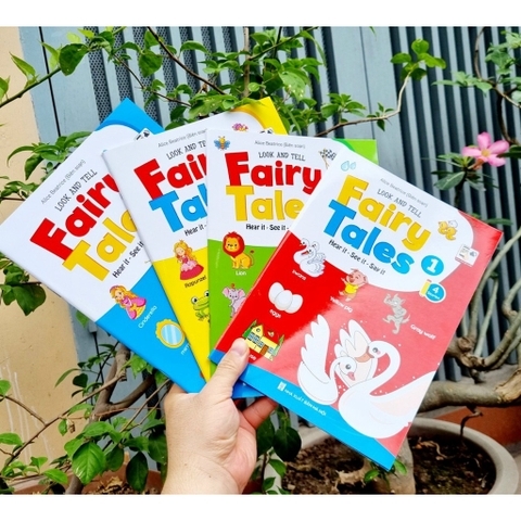 Bộ truyện tranh tư duy hình ảnh tiếng Anh Fairy Tales (Bộ 4 cuốn)