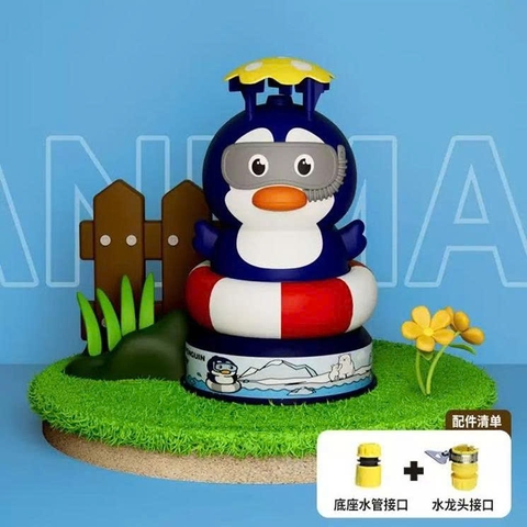 Đồ chơi bơm nước bay hình ếch,vịt có cút nối WX2306