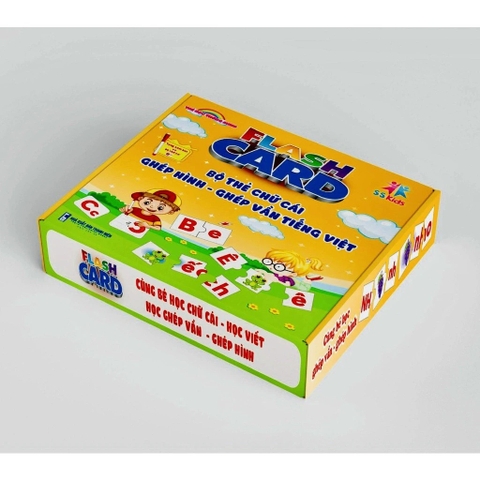 Bộ thẻ chữ cái- ghép hình - ghép vần tiếng Việt