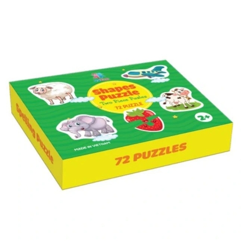 Bộ ghép hình 2 mảnh, 36 hình, 72 chi tiết