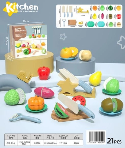 Bộ cắt trái cây và rau củ 21pcs MÀU XANH mã NX218-8XA