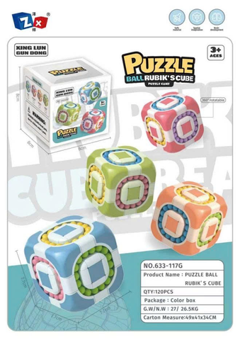 Rubik lăn bi mã 633-117G-XANH LÁ CÂY
