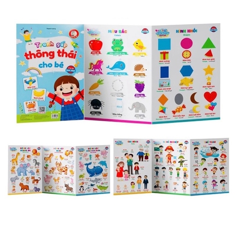 Bộ tranh gấp thông thái cho bé (Song ngữ Anh - Việt)