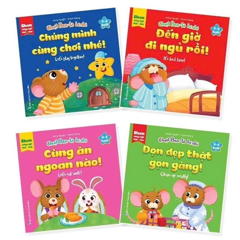 Ehon song ngữ Việt - Anh: Chuột Ben Tô bé nhỏ (0-6 tuổi) - Bộ 4 cuốn