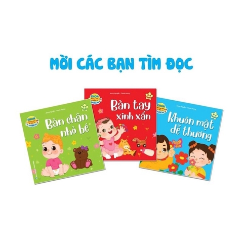 Ehon những điều kỳ diệu về cơ thể bé (0-6t) - Bộ 3 cuốn