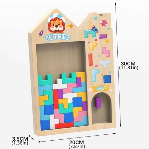 Xếp gạch hình ngôi nhà Tetris ELSFK