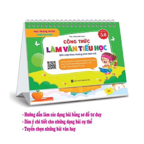 Bộ lịch công thức làm văn tiểu học