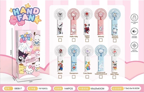 Quạt Cầm Tay Hoạt Hình 080-7