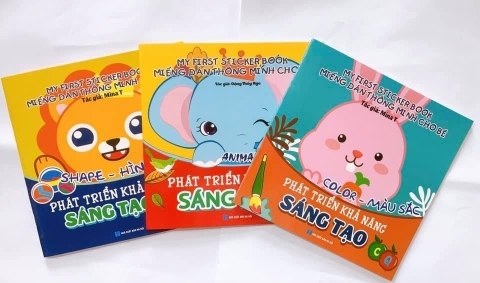 Set 3 Sách dán thông minh cho bé