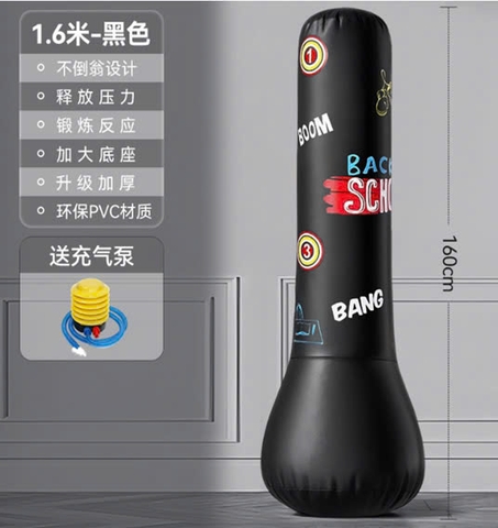 Trụ Boxing Đen 1.6m AAA-16
