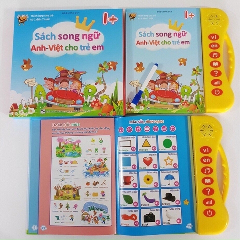 Sách quý song ngữ cho trẻ em Thanh Nga nút trong