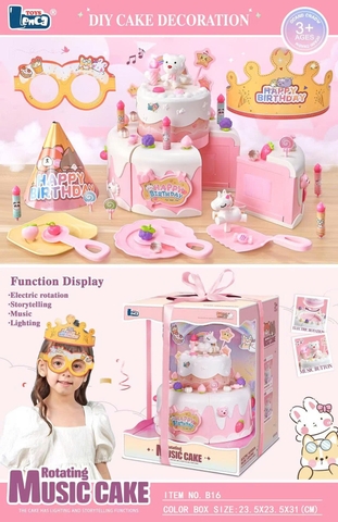 Bánh sinh nhật Gấu hồng B16