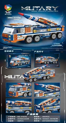 Lego lắp ghép Xe phóng tên lửa - 48