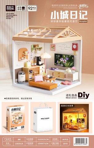 Mô hình lắp ráp nhà búp bê (Loại cao cấp) - 24